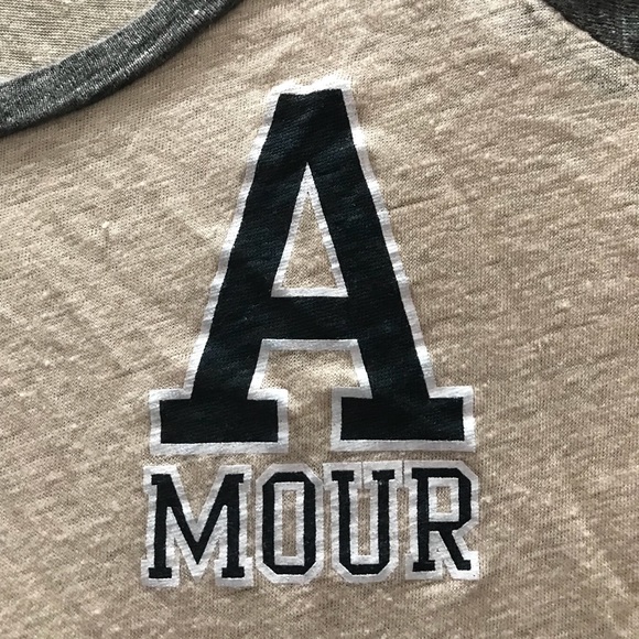 J. Crew linen “Amour” baseball tee - Picture 3 of 4